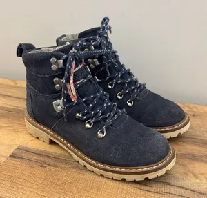 Toms Summit Suede Lace Up Hiking Boots Outdoor Dark Blue Women’s thumbnail 1