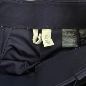 H&M Navy Blue Women’s Belted Trousers thumbnail 4