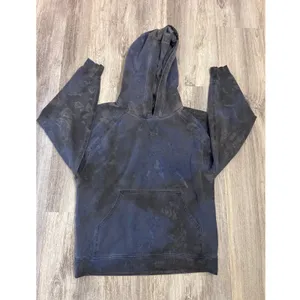 Lululemon Scuba Pullover Hoodie Acid Wash Navy Kangaroo Pocket Size Medium/Large thumbnail 2