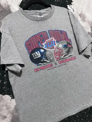 Super Bowl XLII Giants vs Patriots Football Shirt thumbnail 3