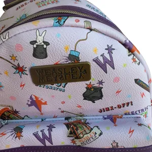 Loungefly Harry Potter Weasleys Wizard Wheezes Mini Backpack Purple Rare 11x10” thumbnail 7