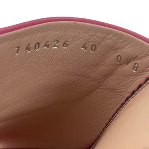 Gucci GG Studs Leather Platform Slide Sandal Rhodamine Pink Size 40 thumbnail 12
