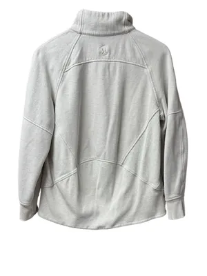 Lululemon Scuba Oversized Funnel Neck Half 1/2 Zip Sweatshirt Long Gold XS/S thumbnail 5