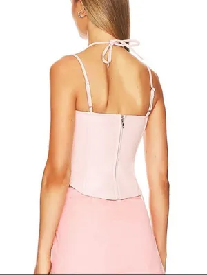 Revolve NWT Miaou Aphex Corset Pink thumbnail 5