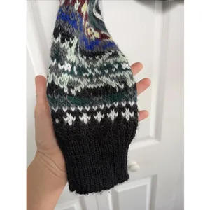 Free People Carnival Cardigan Shrug Womens Medium M Multi Fair Isle Lace Knit thumbnail 2