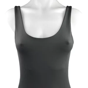 Girlfriend Collective Gray Unitard Cycling Bike Scoop Tank One Piece Romper S thumbnail 3