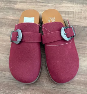 Women's Blowfish Malibu Burgundy Clogs Size 8 thumbnail 1