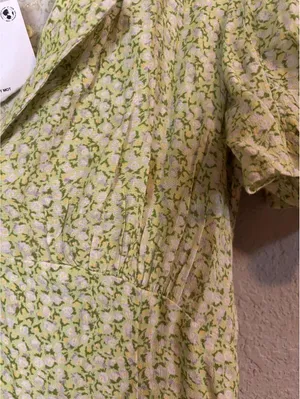 Urban Outfitters Green Floral Mini Dress Size S thumbnail 3