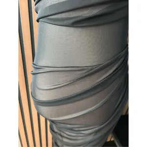 ZARA NWT MIXED TULLE DRESS SIZE MEDIUM LONG DRESS black sexy dress thumbnail 3