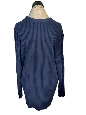 Lane Bryant Ribbed V-neck button-front Cardigan Sweater Long Sleeve Sz 14/16 1X thumbnail 3