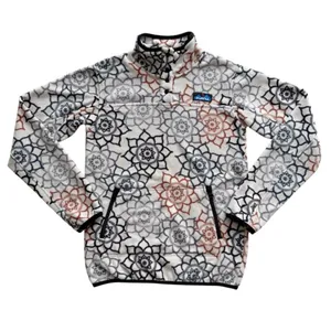 Kavu Cavanaugh Pullover Fleece “Lunar Dreams” Geometric Floral Print XXS thumbnail 1