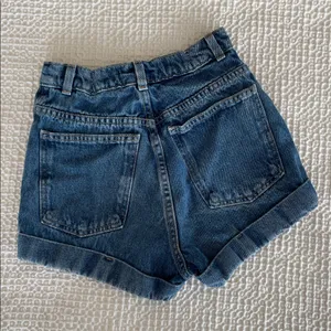 AMERICAN APPAREL Jeans Denim High Rise Cotton Shorts Cuffed Hem Size 24 *Altered thumbnail 2