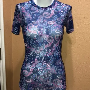 Karen Kane sheer top thumbnail 3