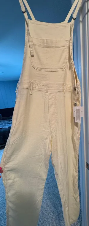 American Eagle Outfitters White Overalls thumbnail 1