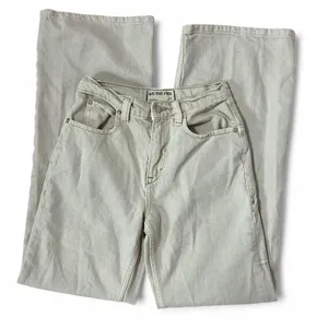 We The Free People Tinsley Baggy Cream‎ Carpenter Jeans Wide Leg Utility Pocket thumbnail 1