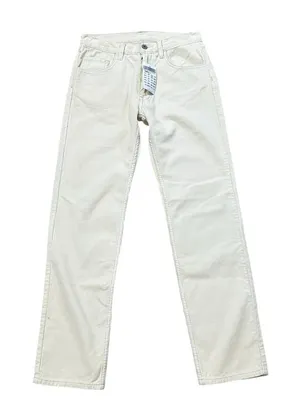 Brandy Melville John Galt Cream High Waist Corduroy Straight Jeans Grunge Casual School 90s Fall thumbnail 1