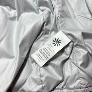 Athleta‎ Womens Jacket Goose Down Dooby Bomber Jacket Coat Gray Size S thumbnail 7