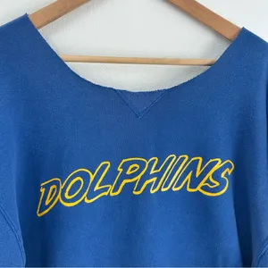 Russell Athletic Blue Dolphins off the shoulder sweatshirt thumbnail 2