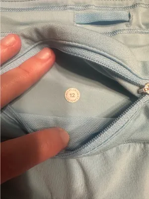 Blue teal lululemon shorts size 12 speed ups thumbnail 4