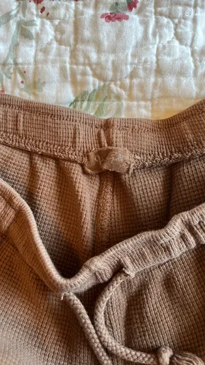 John Galt Brown Waffle Shorts thumbnail 3