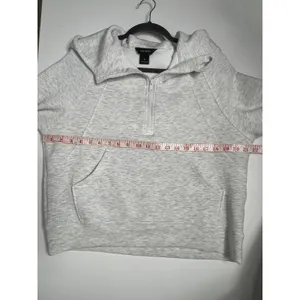 RAE MODE Half Zip Hoodie Small Gray Pullover Athleisure Sweatshirt Scuba thumbnail 6