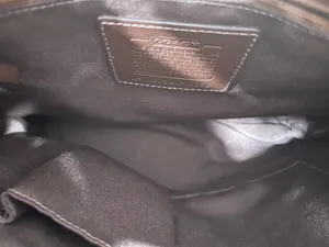 Coach Signature Shoulder Satchel Tote Bag Brown thumbnail 3