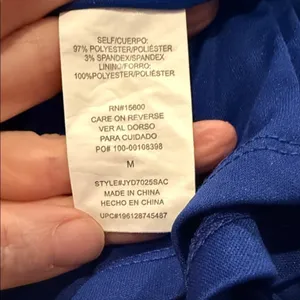 Jolt Royal Blue Halter Mini Dress M Juniors Dance Modern‎ Cocktail Date Night thumbnail 7