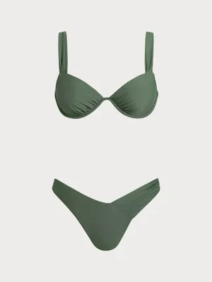 Rihoas Army Green Underwire Bikini Sets thumbnail 5