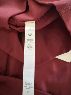 Lululemon Align High-Rise 28” Red Merlot Size 6 NWT thumbnail 6