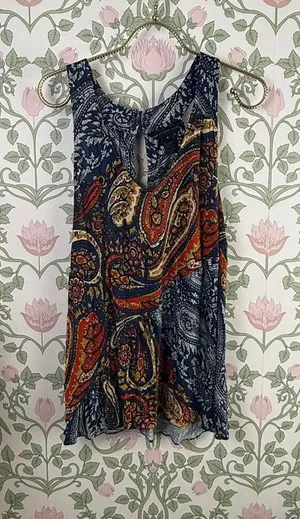 Marc by Marc Jacobs Bohemian Paisley Print Tunic Sleeveless Top - Size - Medium thumbnail 1