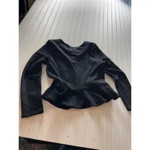 ASOS Womens Black Structured Peplum Hem Cardigan Sweatshirt Jacket US‎ 12 thumbnail 8