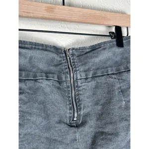 Vintage Y2K Micro Mini Skirt Size Small Skort Black Denim Skater Preppy Grunge thumbnail 7