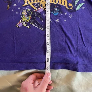 Disney Parks - The Magic Kingdom - Purple T-Shirt - Ladies Cut - Sz Small EUC thumbnail 3