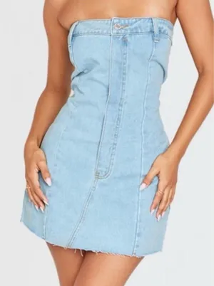 Pretty Little Thing denim dress thumbnail 1