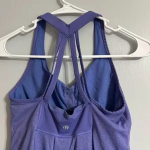 Lululemon Purple Racerback Activewear Tank Top‎ Size 6 thumbnail 4