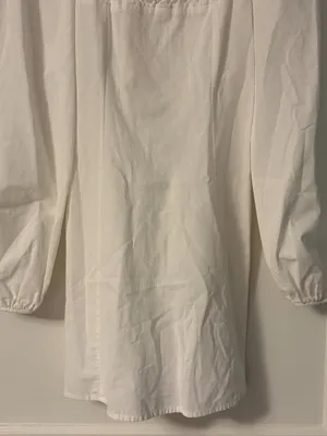 Free People Forget Me Not white puff sleeve mini dress size XS boho clean girl thumbnail 10