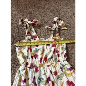 Sadie & Sage Kerr Fruit Salad Tiered Midi Dress Size Small Peasant Style thumbnail 4