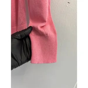 Banana Republic Silk Cashmere Sweater Womens Medium Pink Crew Neck Pullover M thumbnail 13