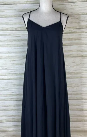 Modcloth Black Handkerchief Hem Strappy Maxi Dress thumbnail 3