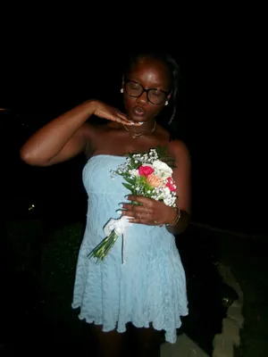 Strapless Edikted Dress light blue  thumbnail 3