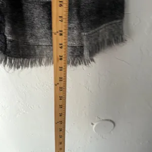 The Limited Scandal Collection Gray Fringe Knit Cardigan Sweater Wool‎ Blend thumbnail 8