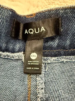 NWT AQUA Denim Button-Down Skort - Size XXL thumbnail 3