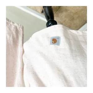 Carhartt Top Women's Medium Pink Speckled Relaxed Fit V-Neck Long Sleeve Classic thumbnail 5