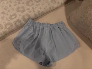 Powder blue lululemon hotty hot shorts thumbnail 2