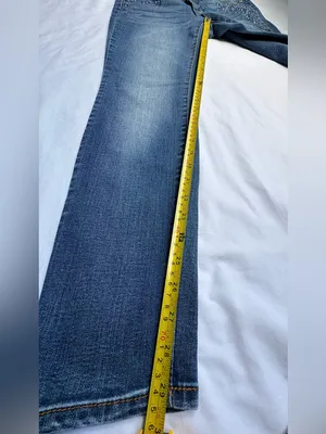 Vintage America Blues Boho Skinny Jeans 8/29 Floral Embroidered Embellished thumbnail 6
