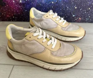 Madewell‎ Kickoff Trainers White Gray Suede Canvas Sneakers Women’s Sz 5 MWL thumbnail 1