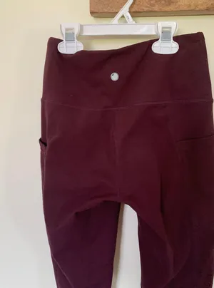 Yogalicious Cranberry Leggings. thumbnail 2