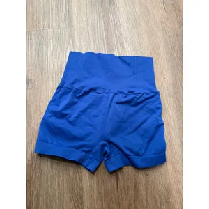 Free People FP Movement Good Karma High Waisted Seamless Shorts Royal Blue S/M thumbnail 3