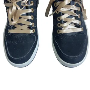 Adidas Originals Q32915 High Top Sneakers Black Teal Pink Gold Satin Size 7 thumbnail 2