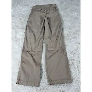 Garage Tan Cargo Pants Utility Workwear Y2K Khaki Straight Leg Size 3 thumbnail 3